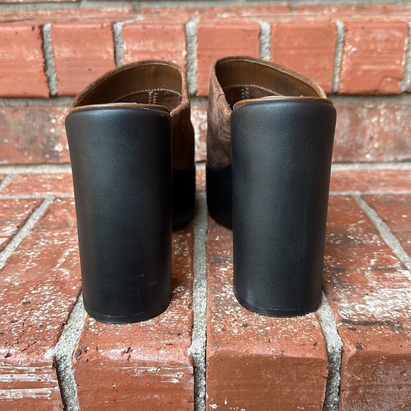 Gianni Bini So Chic Brown Suede Clog Platform Mules Women's Size 7.5 - Picture 4 of 7